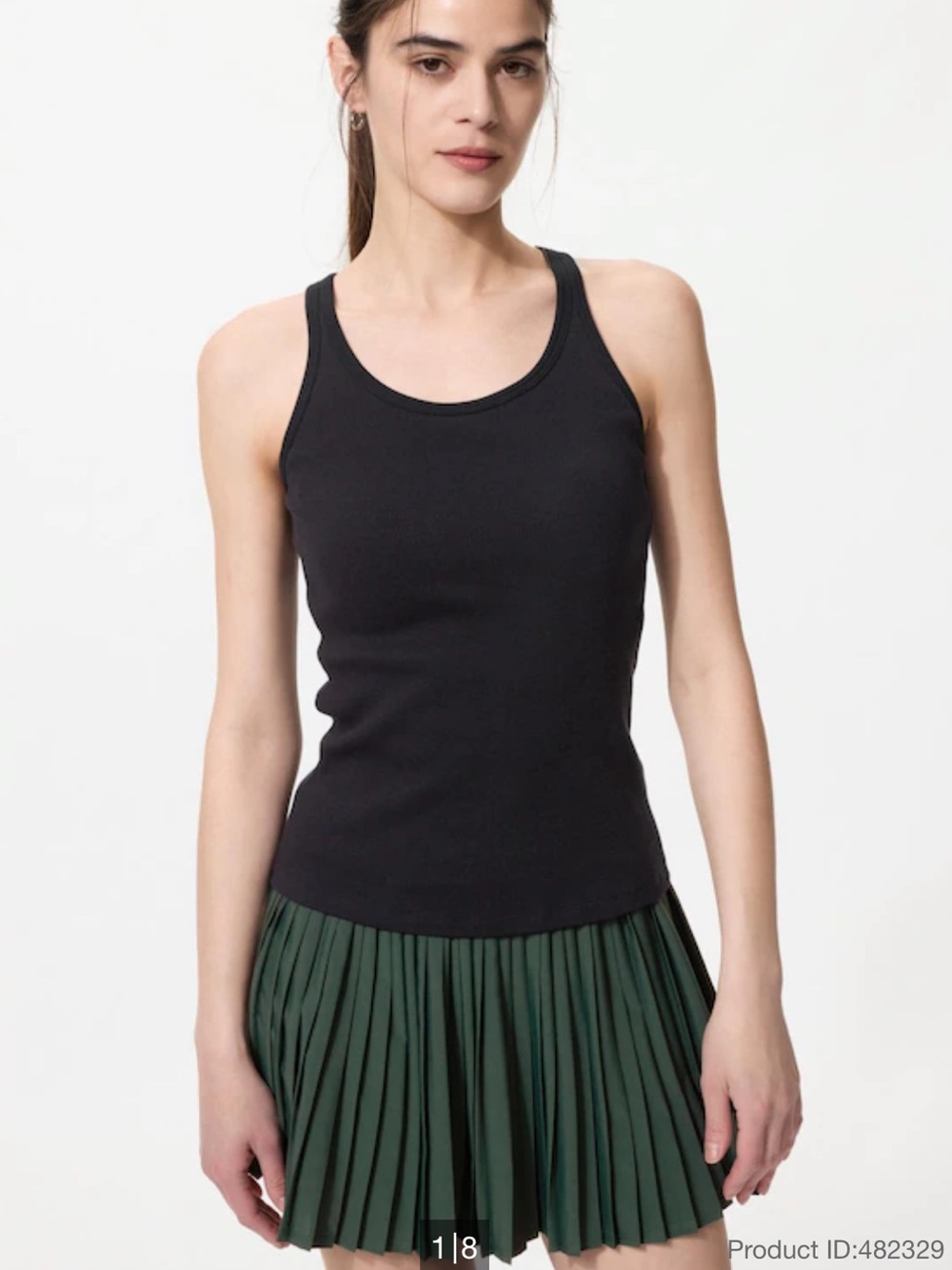 🆕 Uniqlo Ribbed Racer Back Bra Top